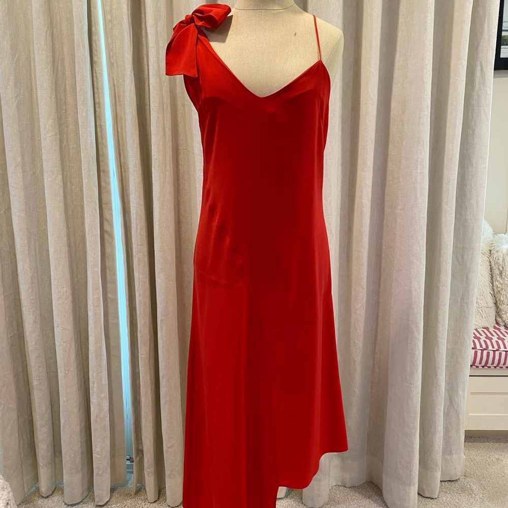 Red Catherine Gee dress